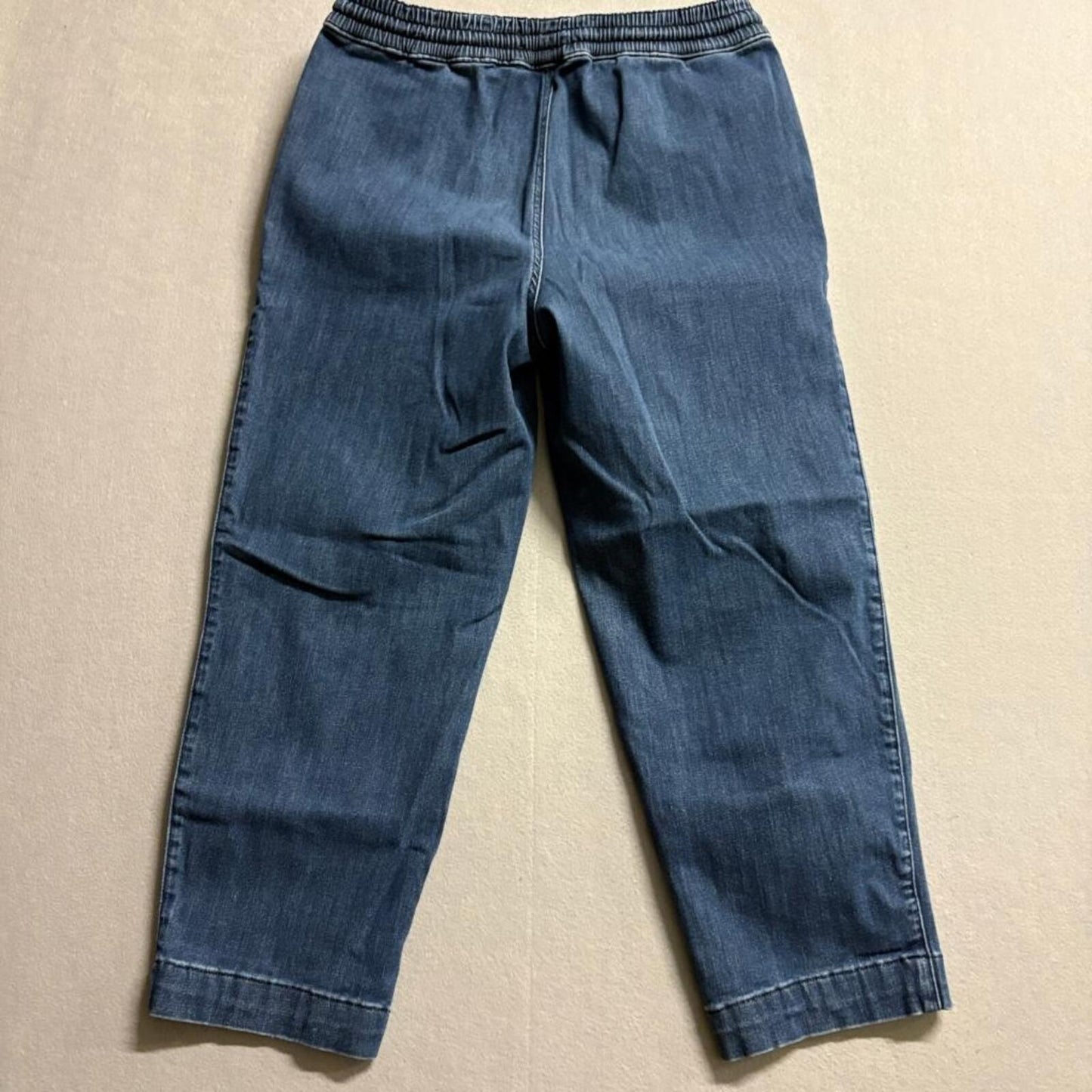 Free Assembly Denim Jogger Jeans Womens Medium Blue Elastic Drawstring Waist