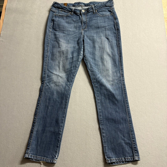 Wrangler Aura From The Women Of Wrangler Straight Leg Blue Jeans Medium Wash
