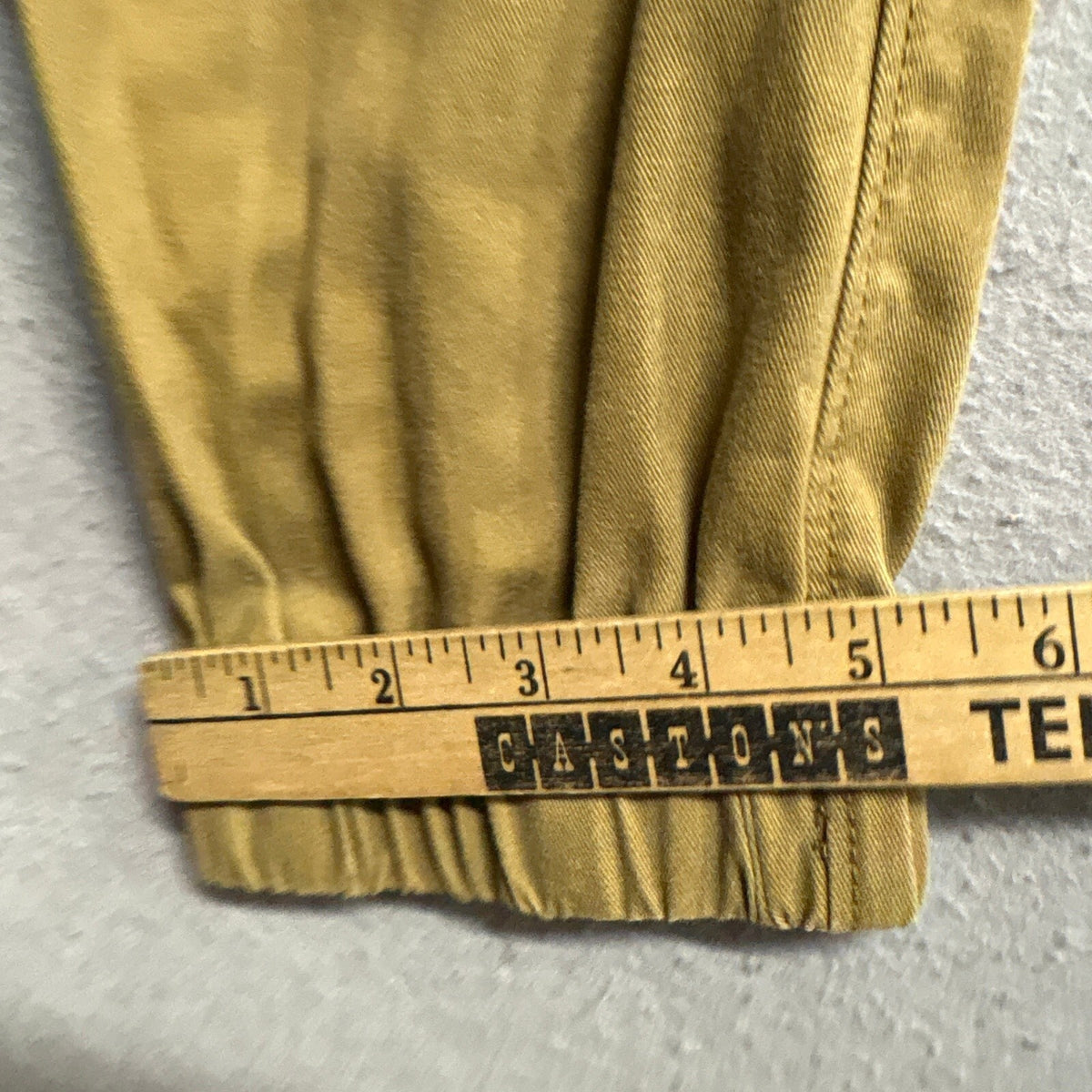 Aeropostale Mens Jogger Pants Large Tan Khaki Cotton Elastic Waist Drawstring