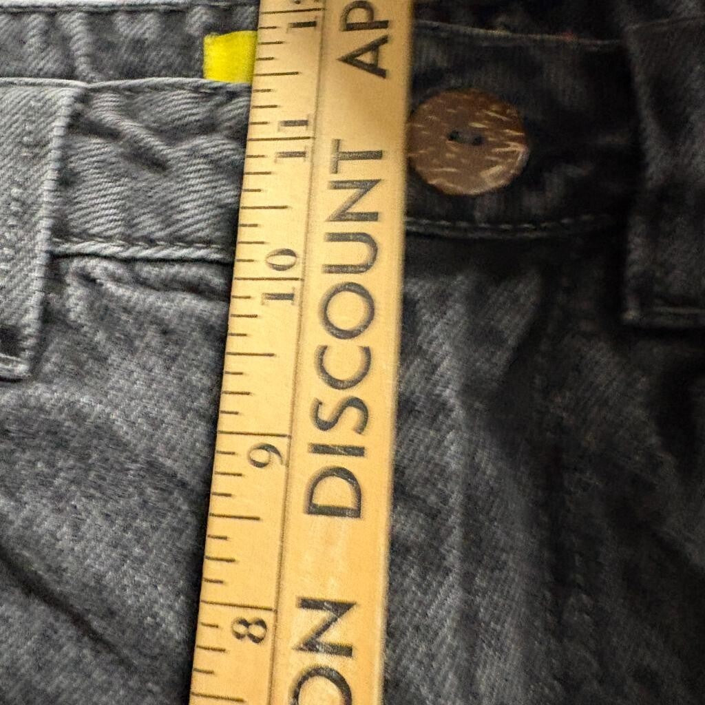 Grip Rap Jeans Womens 28 Black Denim Wide Leg Baggy Skate Y2K Grunge