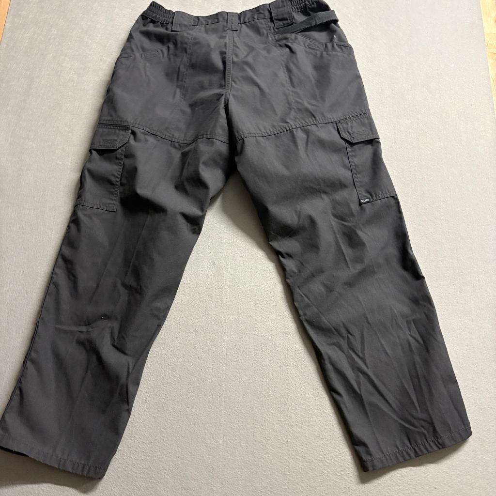 5.11 Tactical Cargo Pants Mens 36x30 Black Ripstop Work Utility Combat Pants