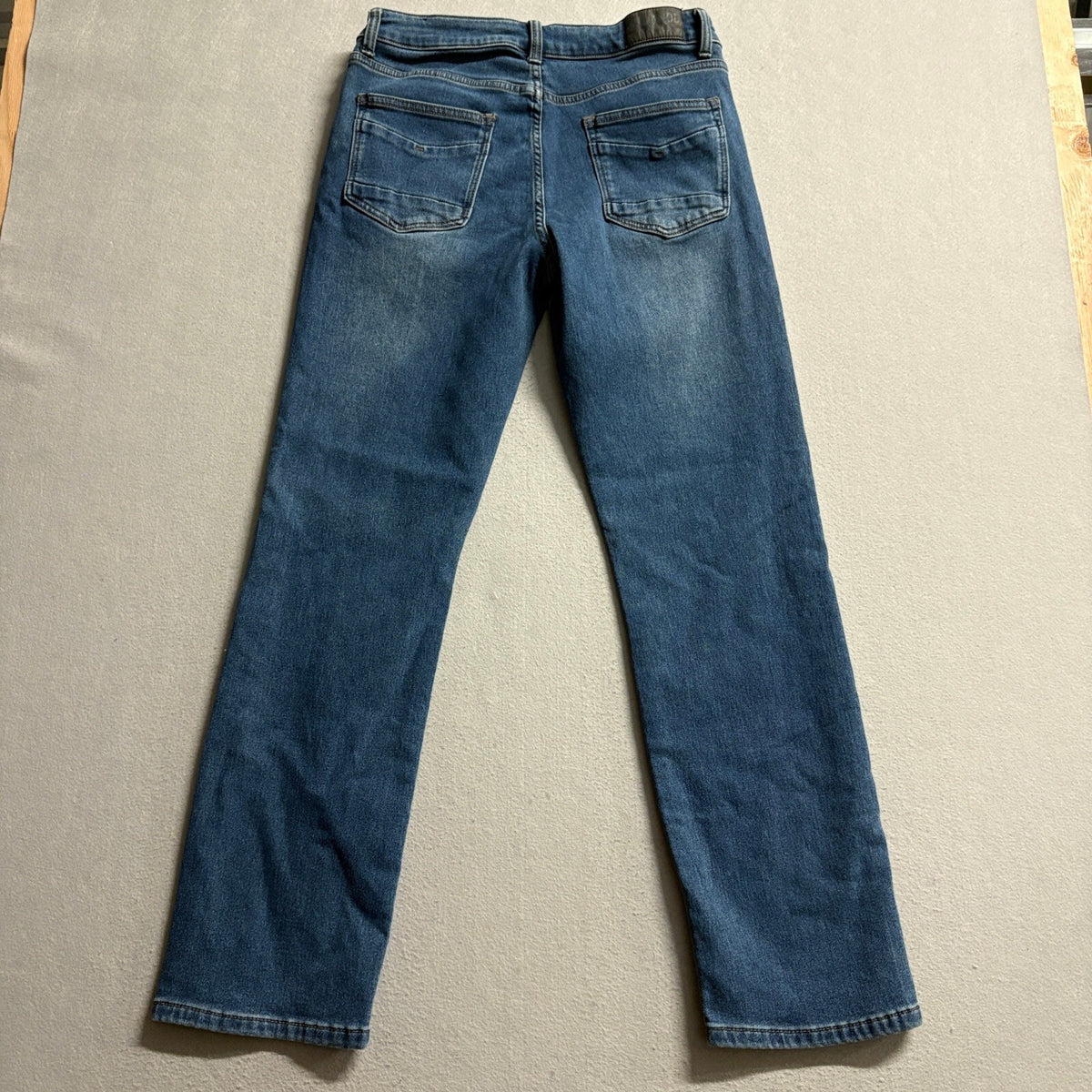 Ethanol Straight Leg Jeans Womens 34x32 Medium Wash Stretch Blue Denim