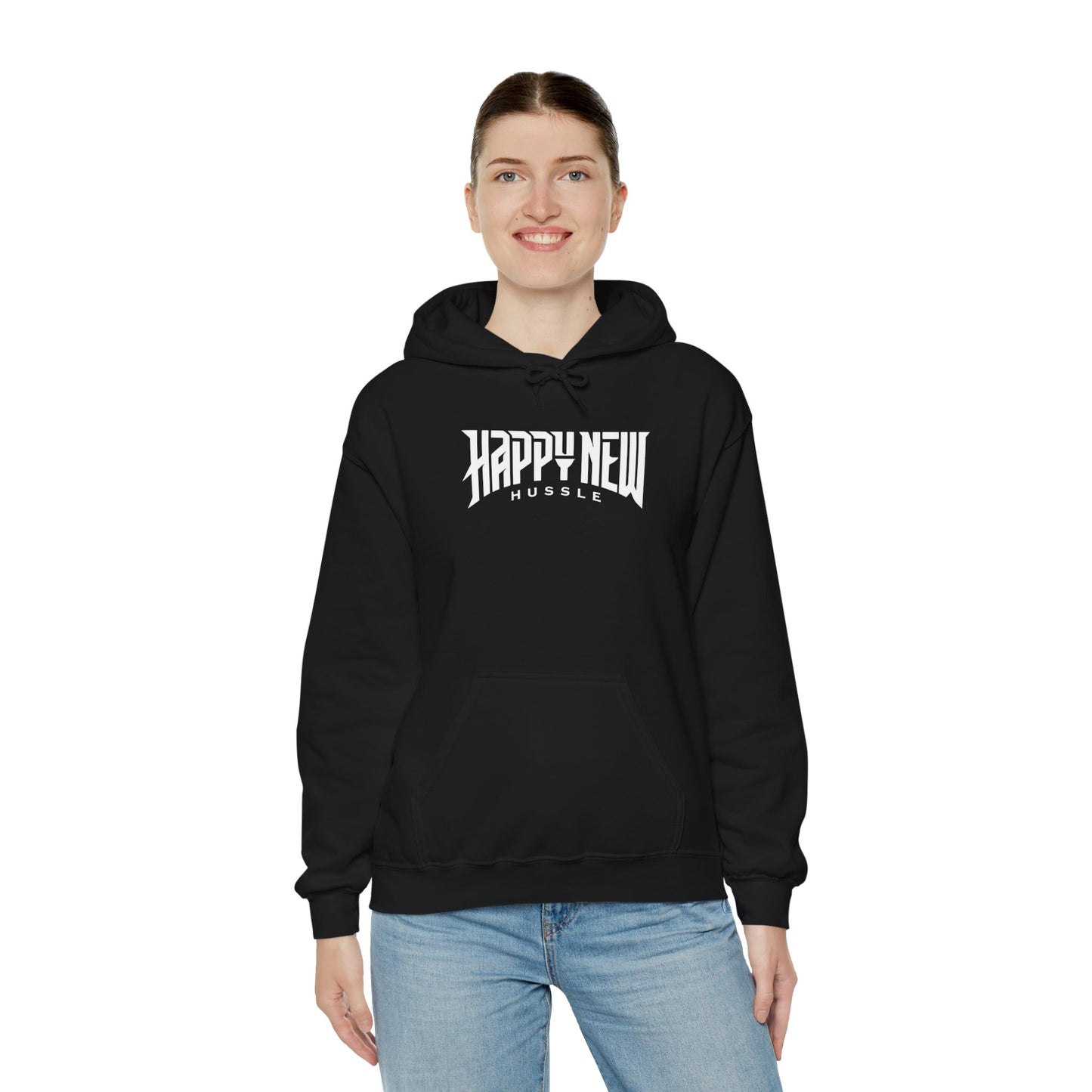 Happy New Hussle Unisex Heavy Blend Hooded Sweatshirt