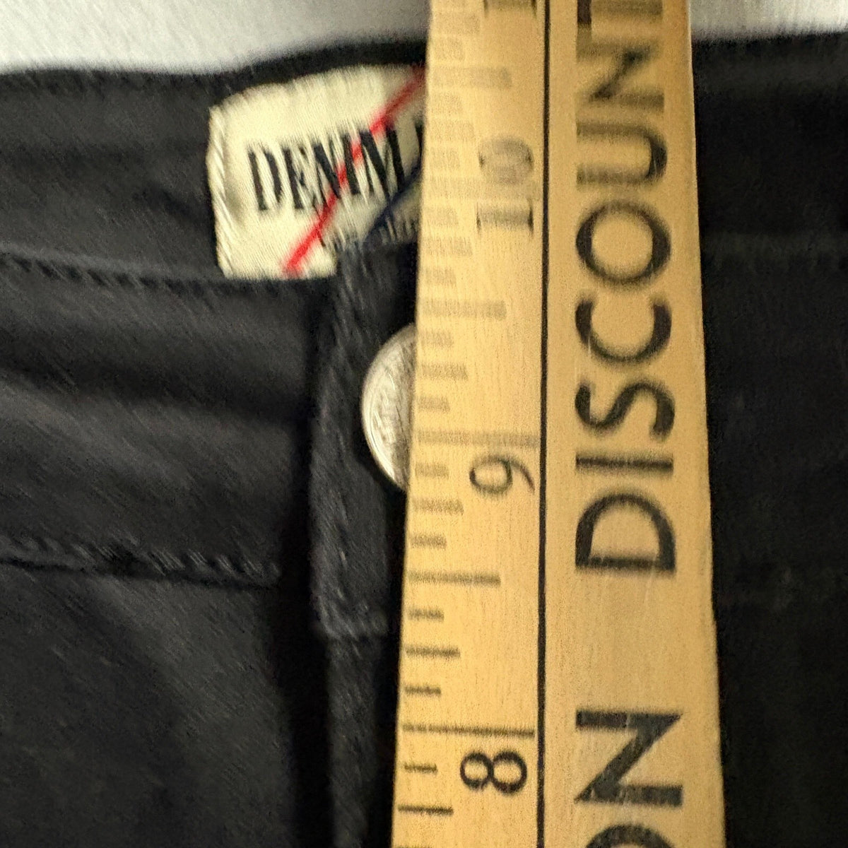 Denim Blvd Los Angeles Womens Jeans Size 11 Black Red Blue Side Stripe Raw Hem