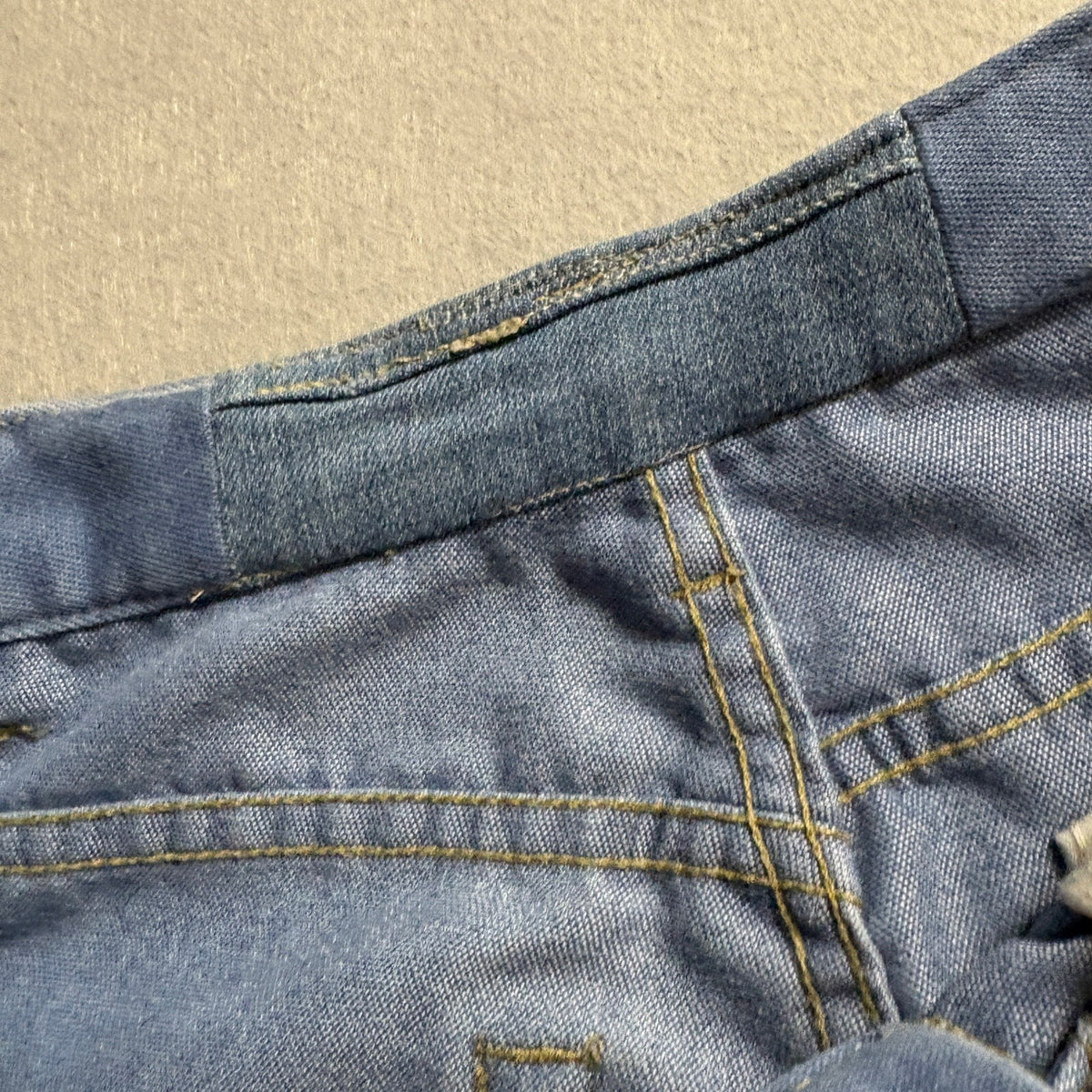 Vintage Towncraft Jeans Mens 32x25 Blue Denim Polyester Blend Straight Leg