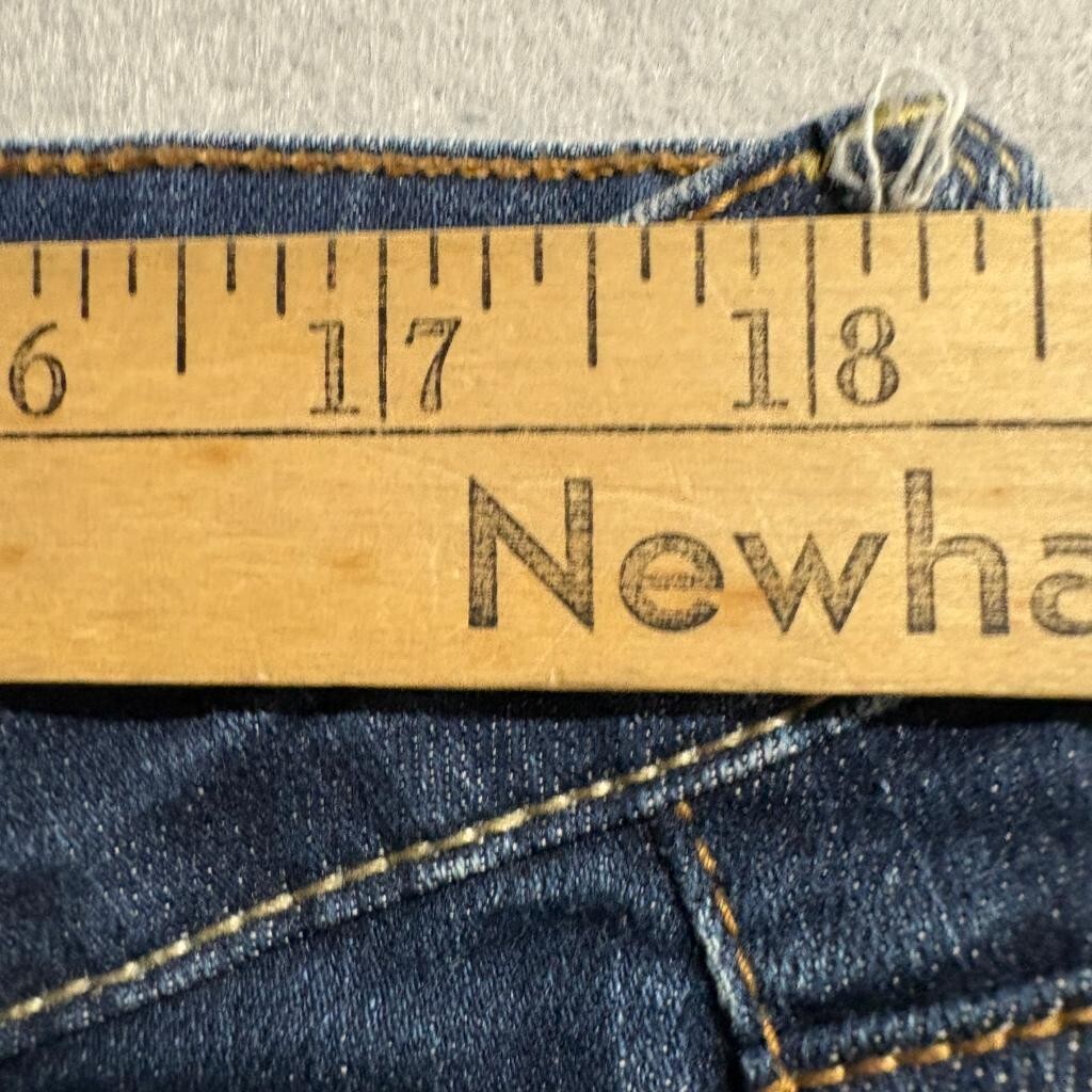 Arizona Jean Co Super Skinny Jeans Womens 17 Short Blue Denim Stretch