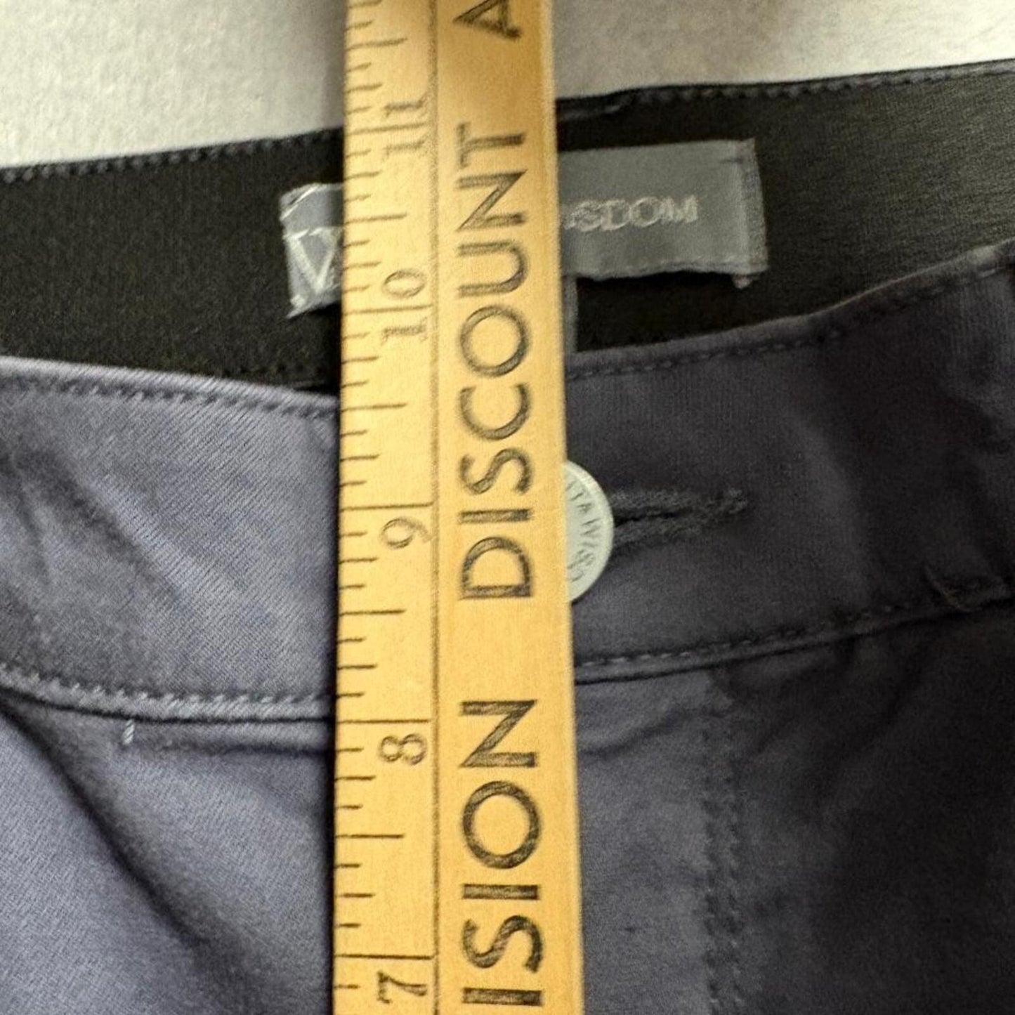 Wit & Wisdom Ab-solution Straight Leg Pants Womens 4 Gray Stretch Cotton Blend