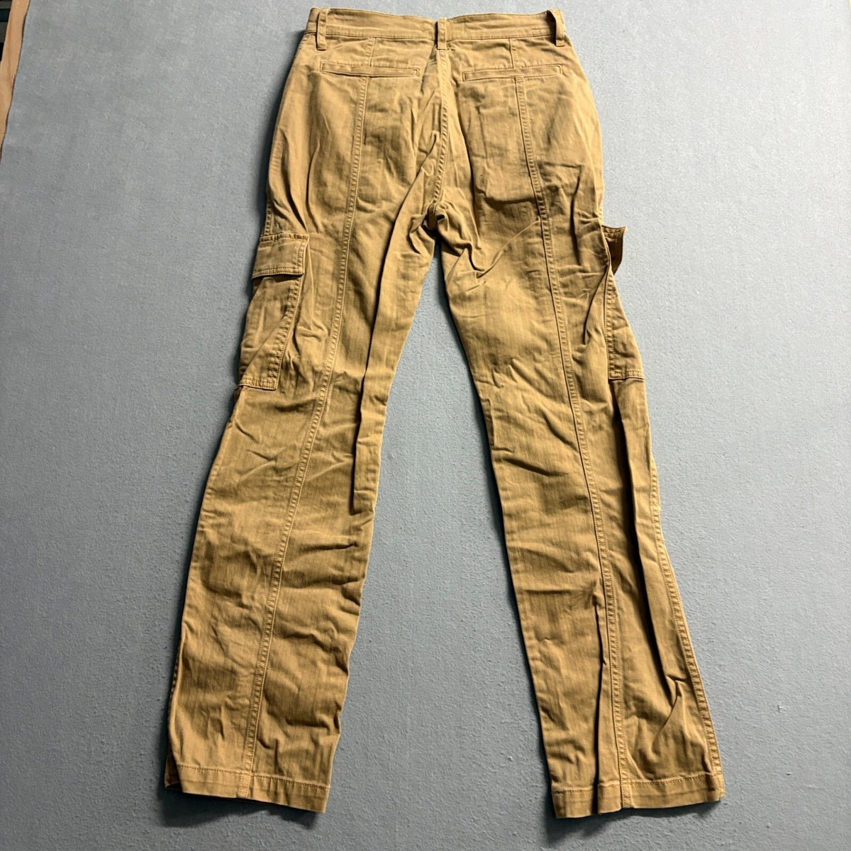 Madewell 90s Straight Cargo Pants Womens 26 Brown Tan Cotton Stretch Utility