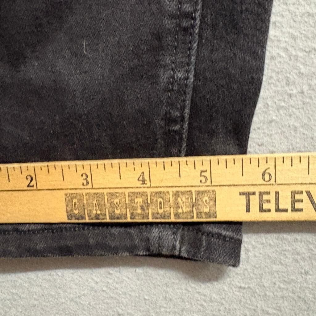 Volcom Liberator High Rise Jeans Womens Size 31 Black Denim Skinny Stretch