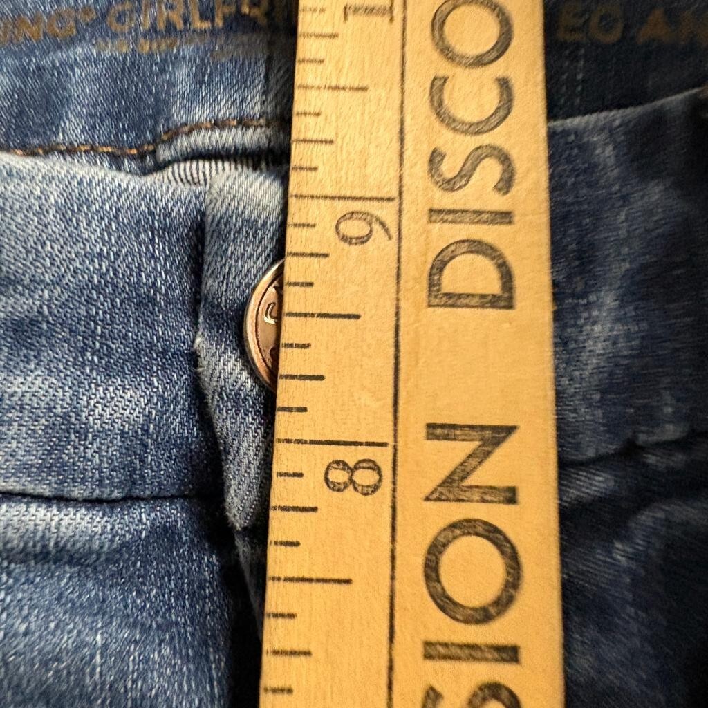 Chicos So Slimming Girlfriend Slim Leg Ankle Jeans Womens Size 0 Blue Denim