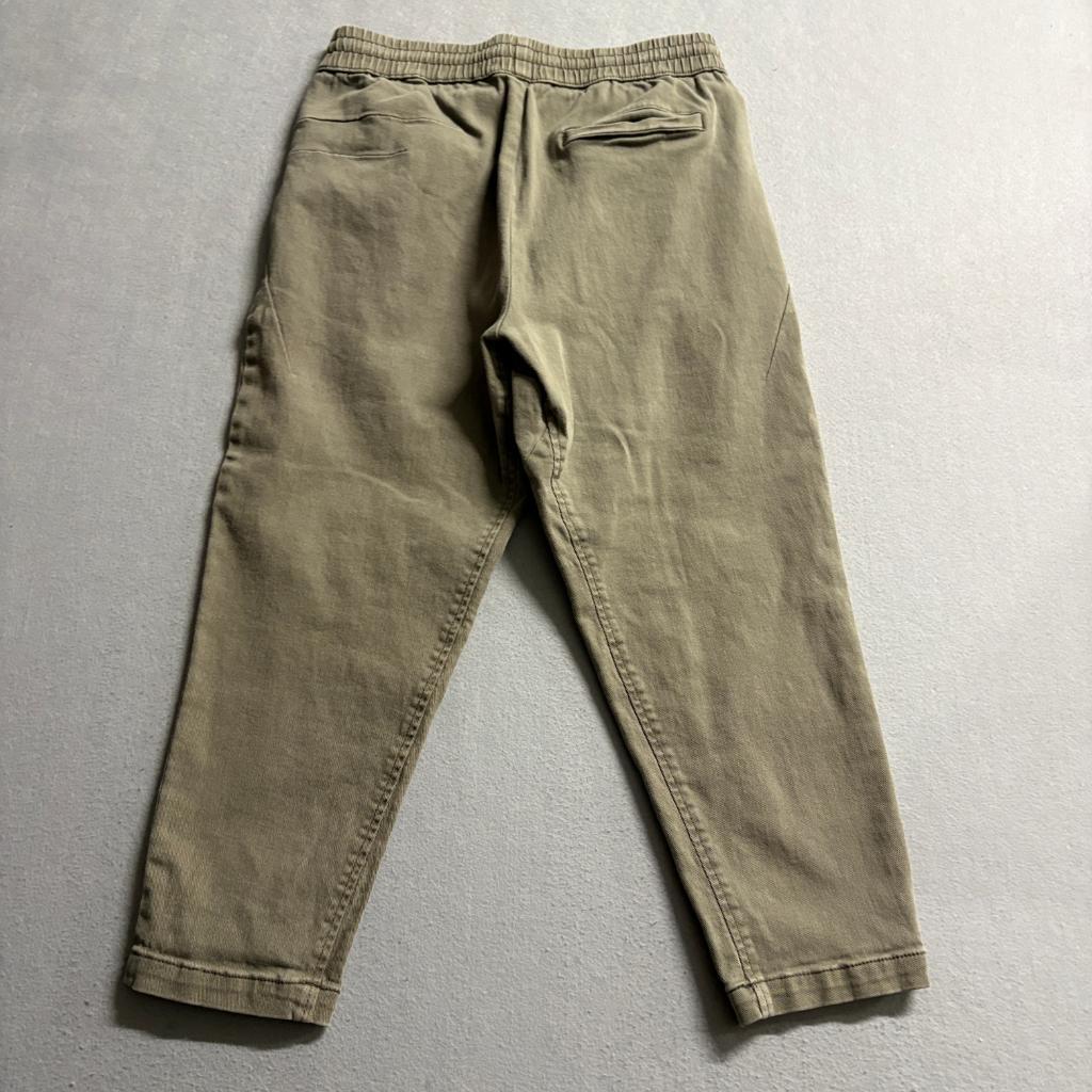 Elwood Pants Womens Small Green Cotton Blend Elastic Drawstring Waist Jogger