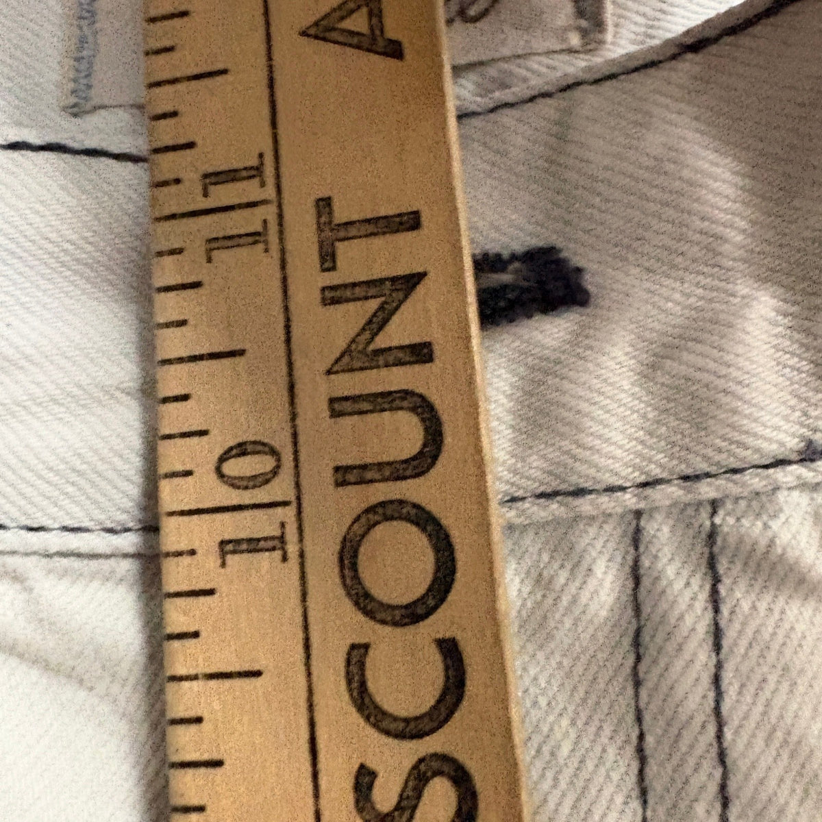 Madewell Tapered Wide Leg Jeans Womens 30 Off White Raw Hem 100% Cotton Denim