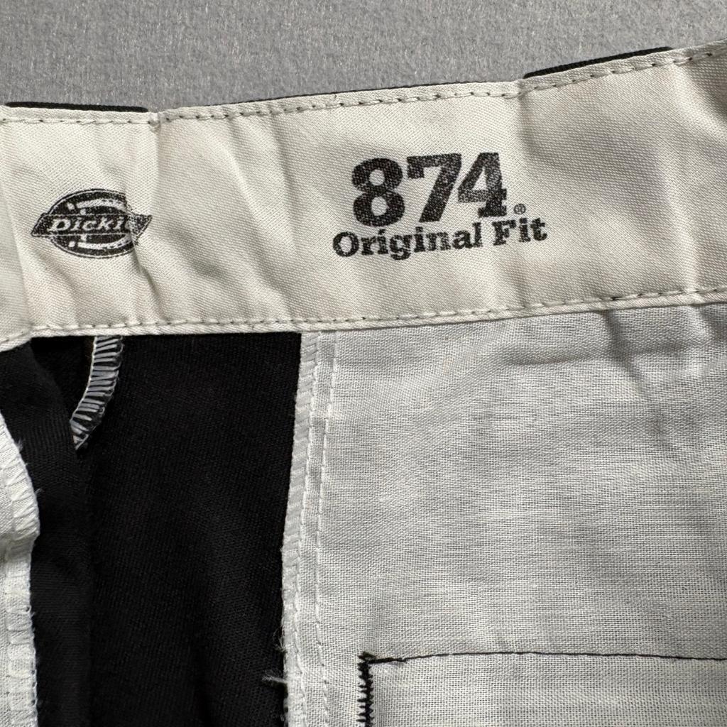 Dickies 874 Original Fit Work Pants Mens 33x30 Black Chino Twill Skate
