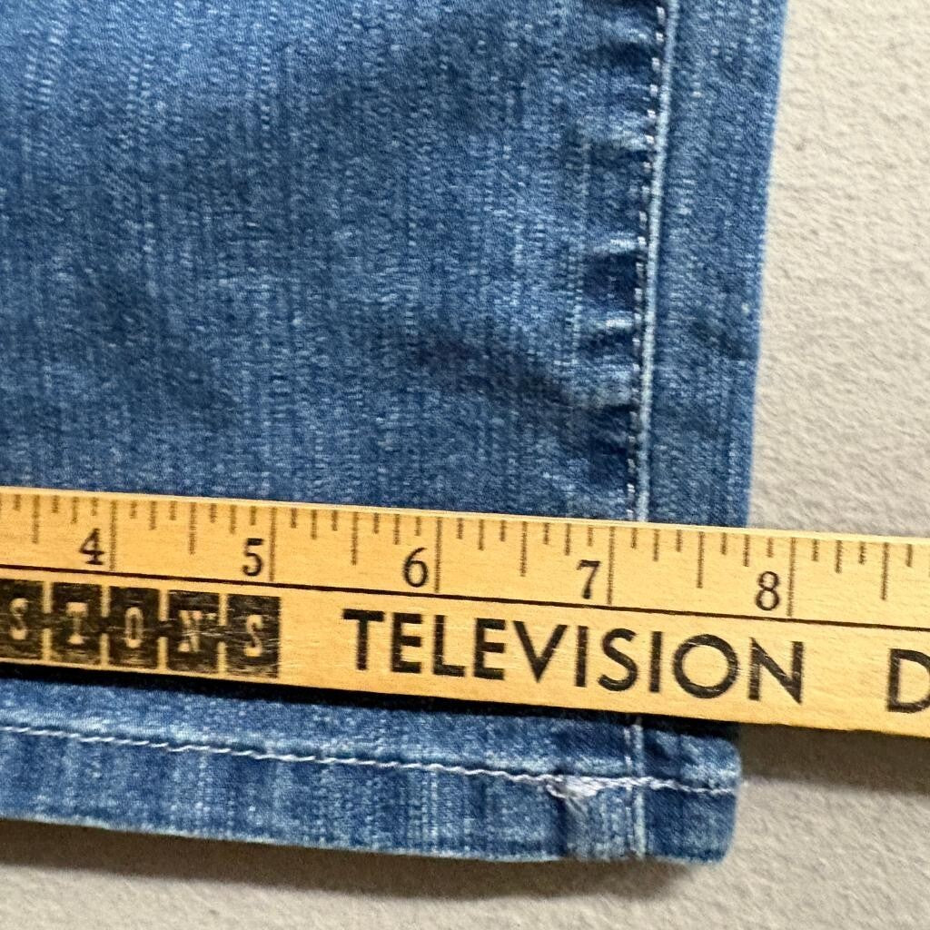 Gloria Vanderbilt Crop Jeans Womens 10 Blue Denim Embroidered Pockets Stretch
