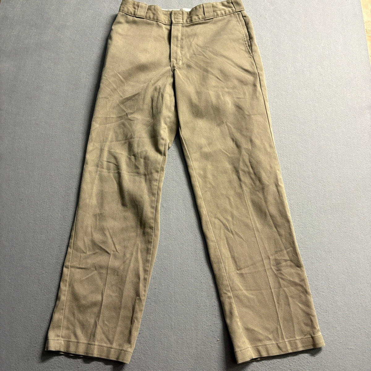 Dickies 874 Original Fit Work Pants Mens 32x32 Khaki Tan Chino Twill