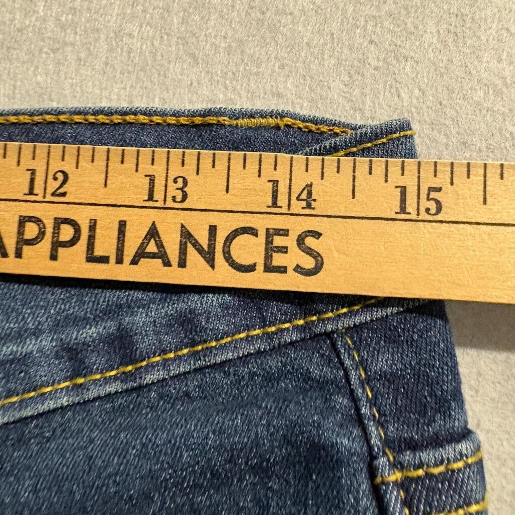 Yam's Jeans Womens Size 30 Blue Denim High Rise Straight Leg Jeans Made Thailand