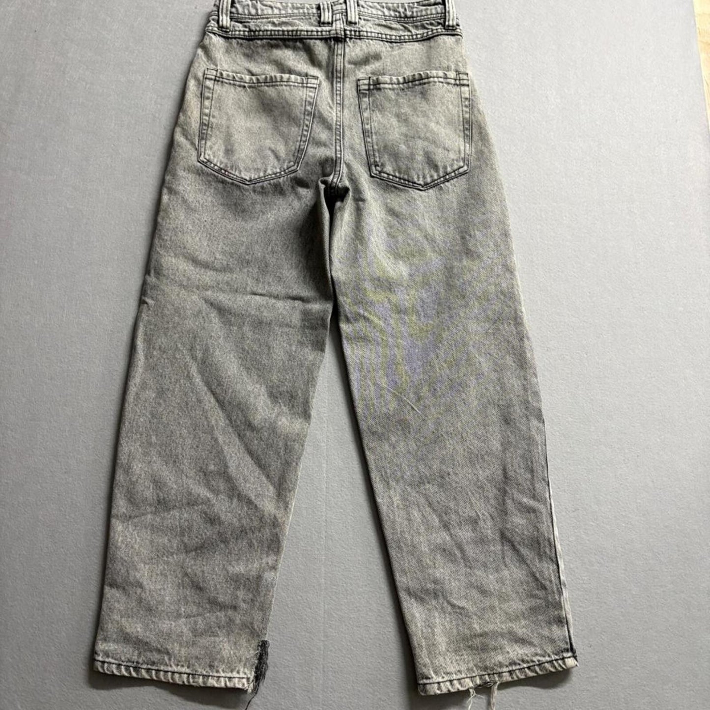 Empyre Relaxed Fit Jeans Mens 28 Gray Acid Wash Denim Skater Y2K Grunge