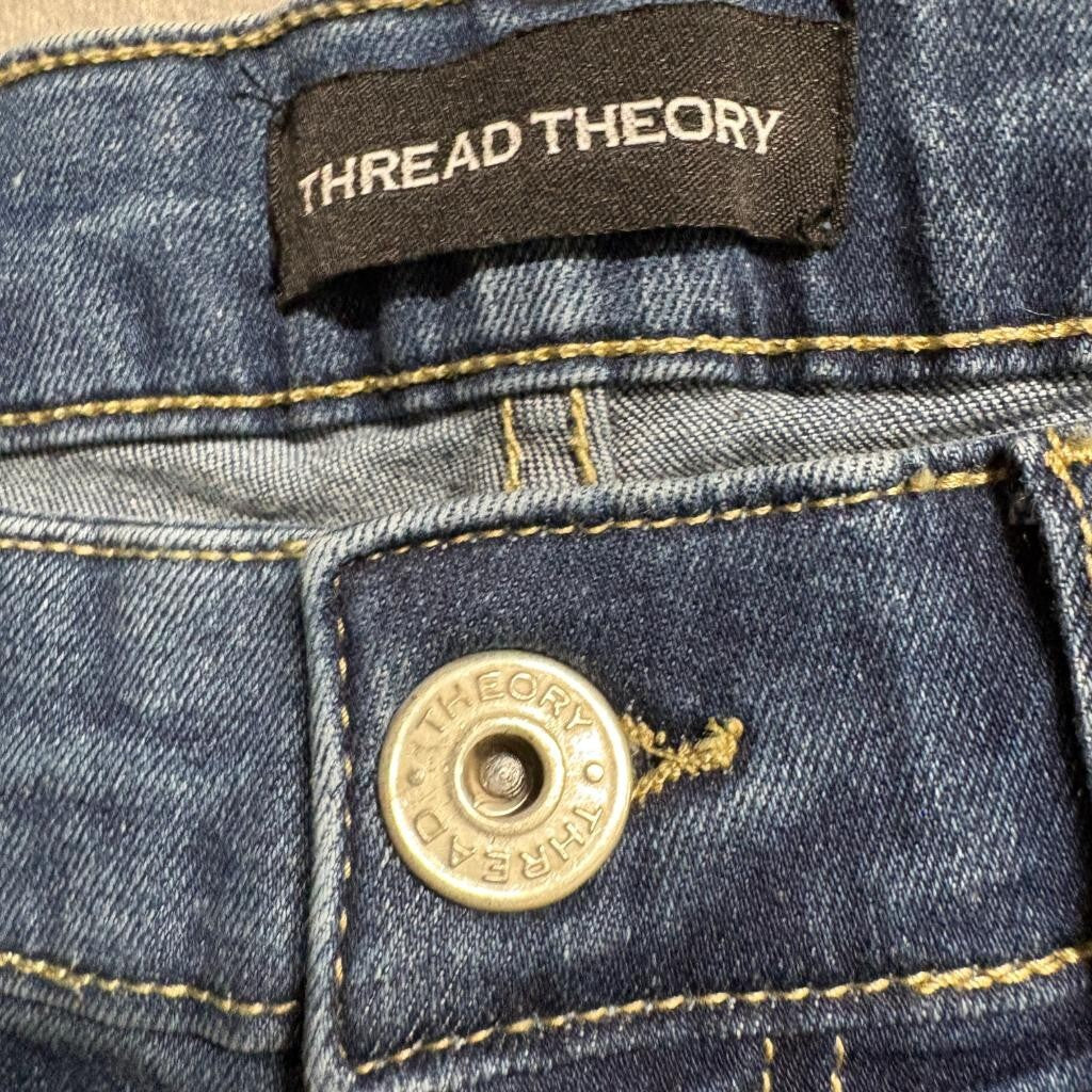 Thread Theory Slim Jeans Mens 30x30 Blue Cotton Stretch Denim Pants