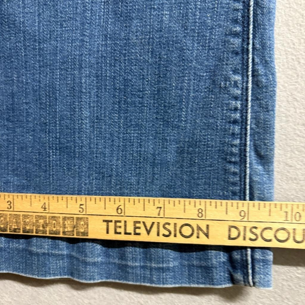 Carly Jean Los Angeles Faye Flare Jeans Womens Size 7 Blue Denim High Rise