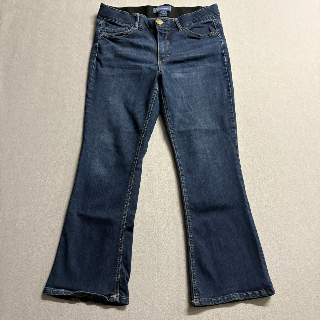 Democracy Absolution Bootcut Jeans Womens 12P Blue Stretch Denim Petite