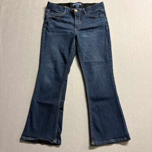 Democracy Absolution Bootcut Jeans Womens 12P Blue Stretch Denim Petite