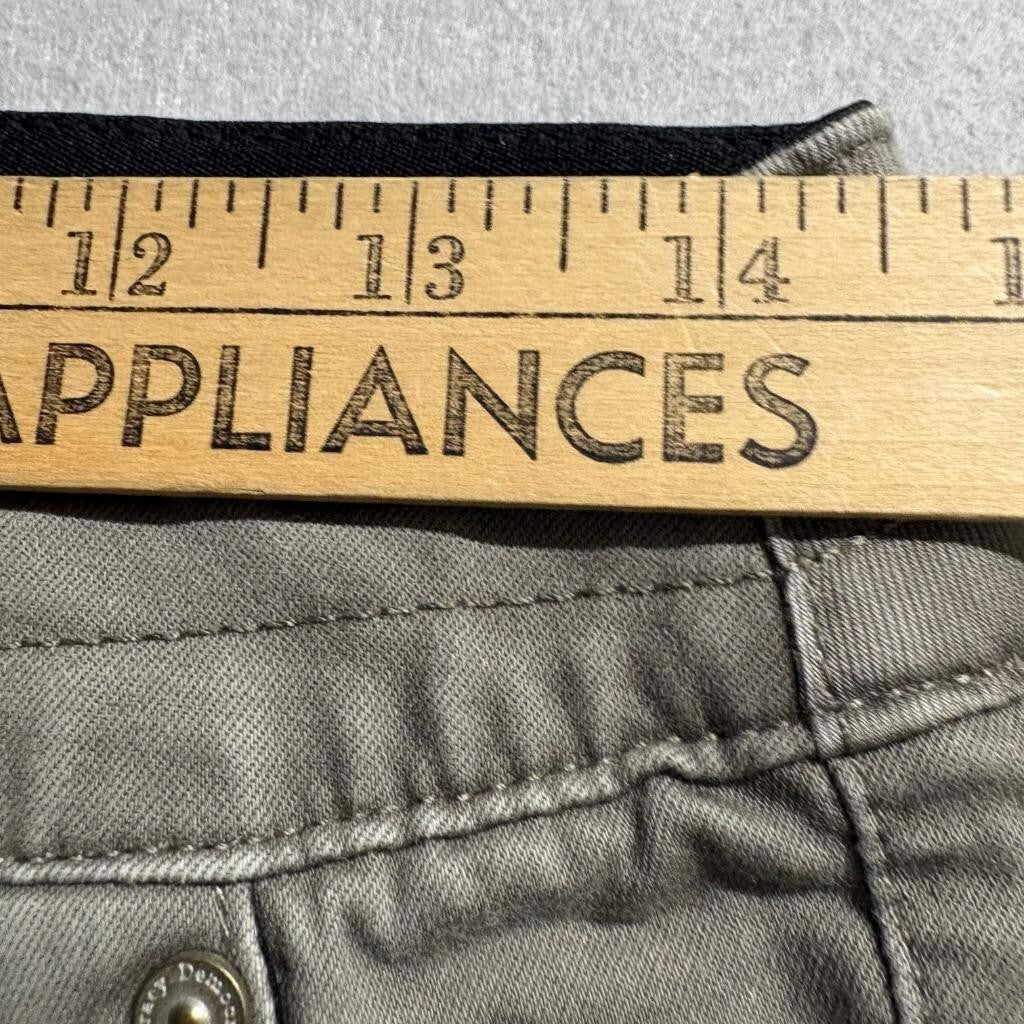 Democracy Ab Solution High Rise Skinny Jeans Womens 2 Green Olive Stretch Denim