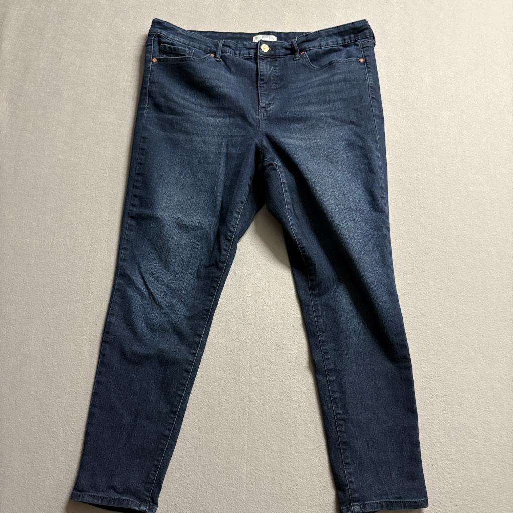 Sofia Jeans by Sofia Vergara Skinny Ankle Womens Size 16 Dark Wash Stretch Denim