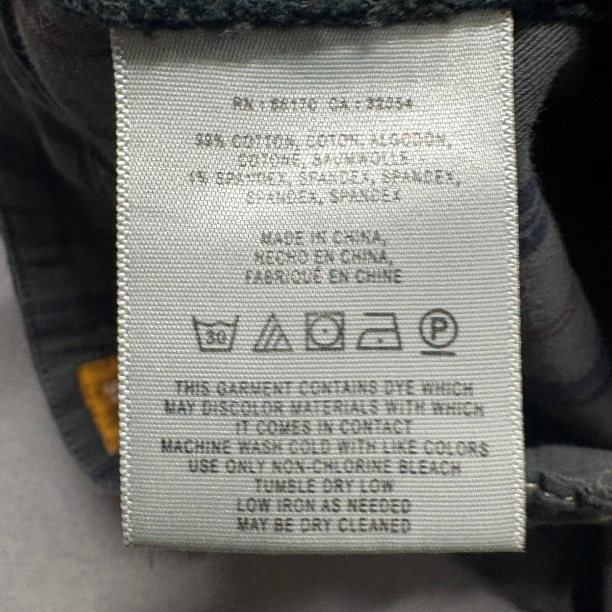 Pilcro and the Letterpress Plaid Pants Size 26 Gray Cotton Stretch Chino Cords