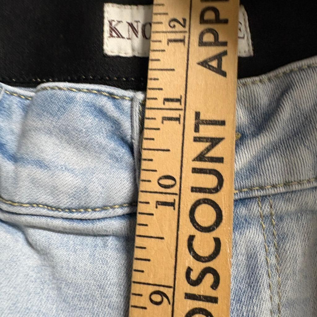 Knox Rose Women Jeans Size 12 Light Wash Skinny Ankle Embroidered Side Stripe