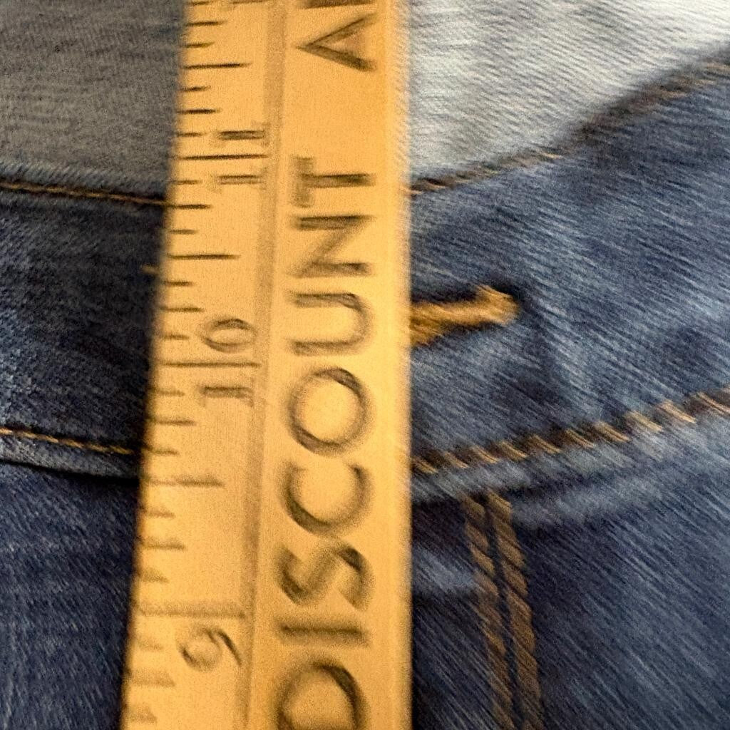 Levi's Classic Straight Jeans Womens 22W S Blue Denim Stretch Plus Size 22 Short