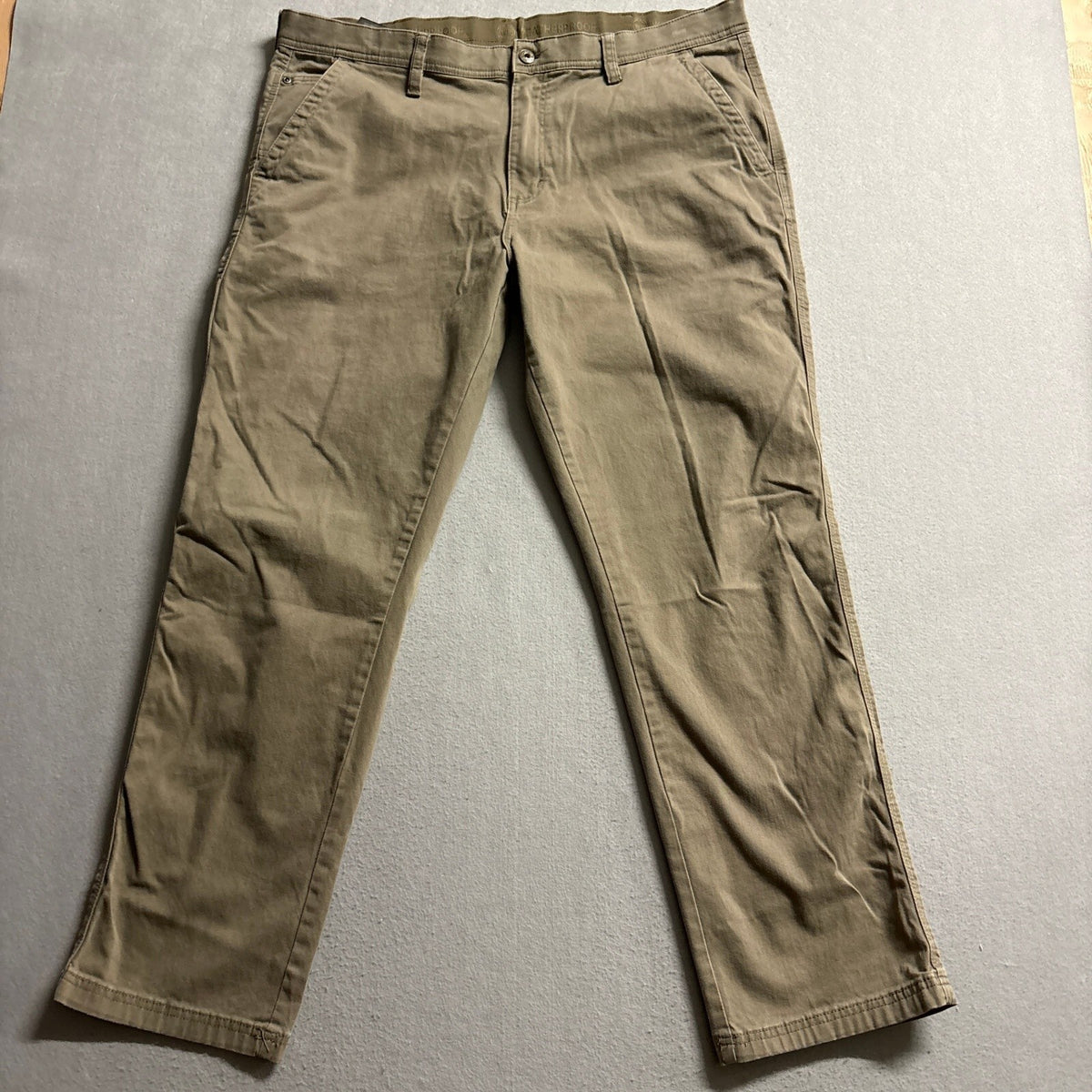 Weatherproof Mens Chino Pants Size 40x32 Stretch Casual Pants Walnut Brown