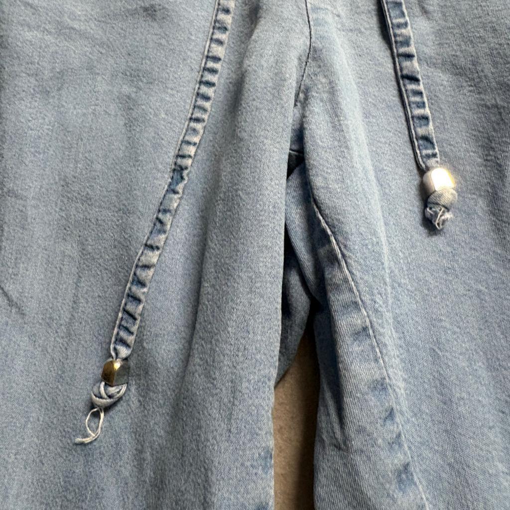 Lascana Venus Womens Cargo Jogger Pants Large Blue Lyocell Drawstring Elastic