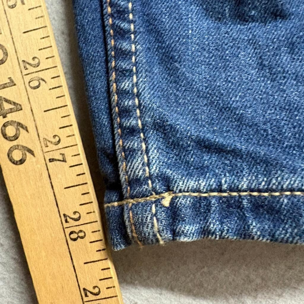 Perry Ellis Premium Denim Jeans Mens 34x30 Blue Stretch Straight Leg