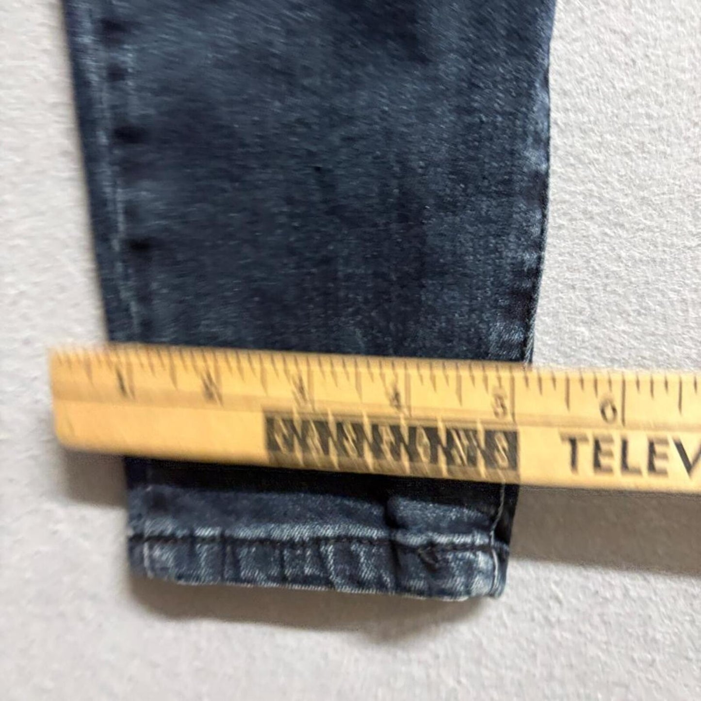 STS Blue Skinny Jeans Womens 27 Dark Wash Blue Denim Moto Zipper Accents Stretch
