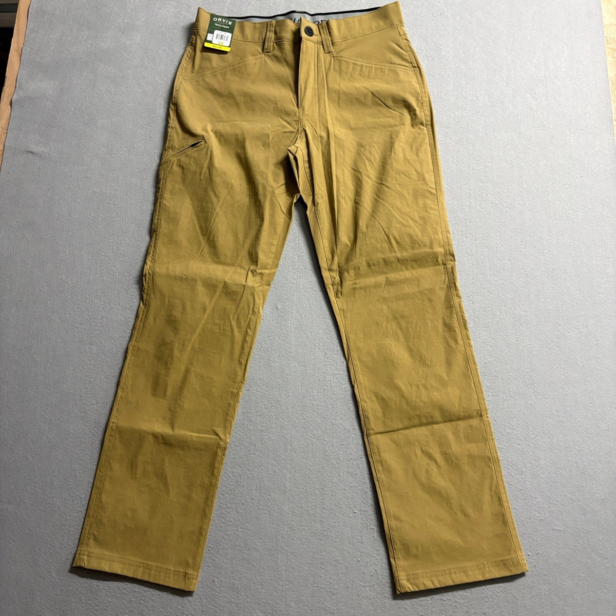 Orvis Tech Pants Mens 32x32 Antique Bronze Stretch Water Repellent Hiking Golf