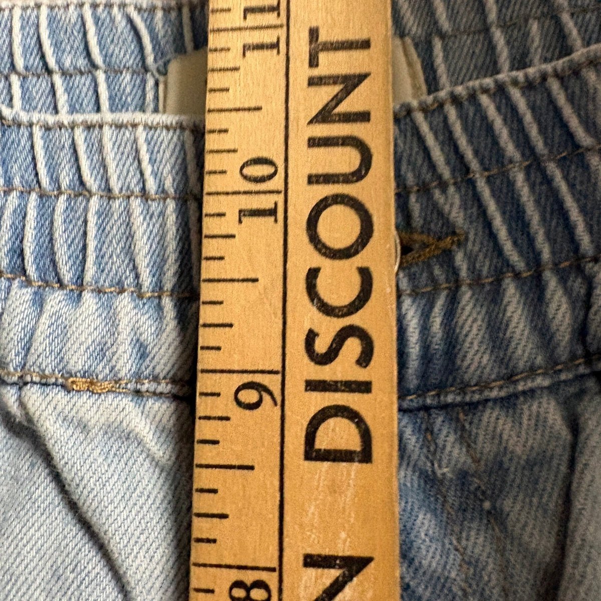 Forever 21 Denim Jogger Pants Womens Small Light Wash Carpenter Utility Elastic