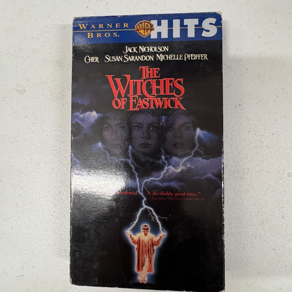 The Witches of Eastwick VHS Warner Bros Hits Jack Nicholson Cher Susan Sarandon