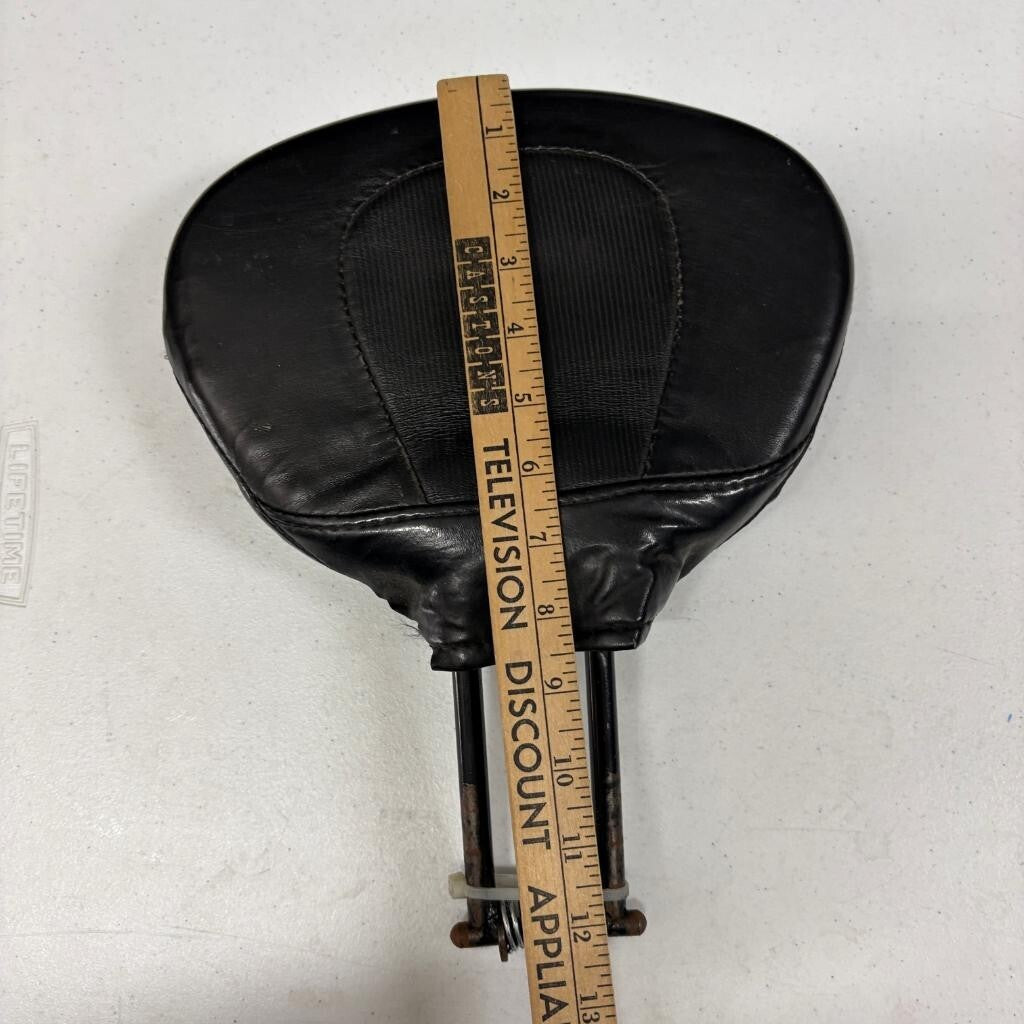 Vintage Bicycle Backrest Pad Black Vinyl Sissy Bar Back Rest Cushion