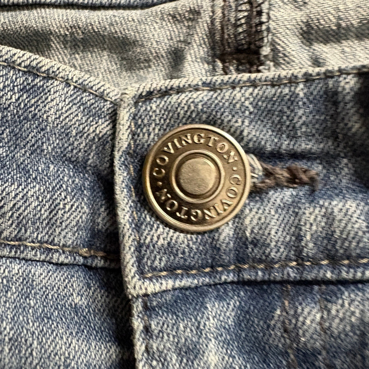 Covington Petite Bootcut Jeans Womens 12P Blue Denim Stretch Medium Wash