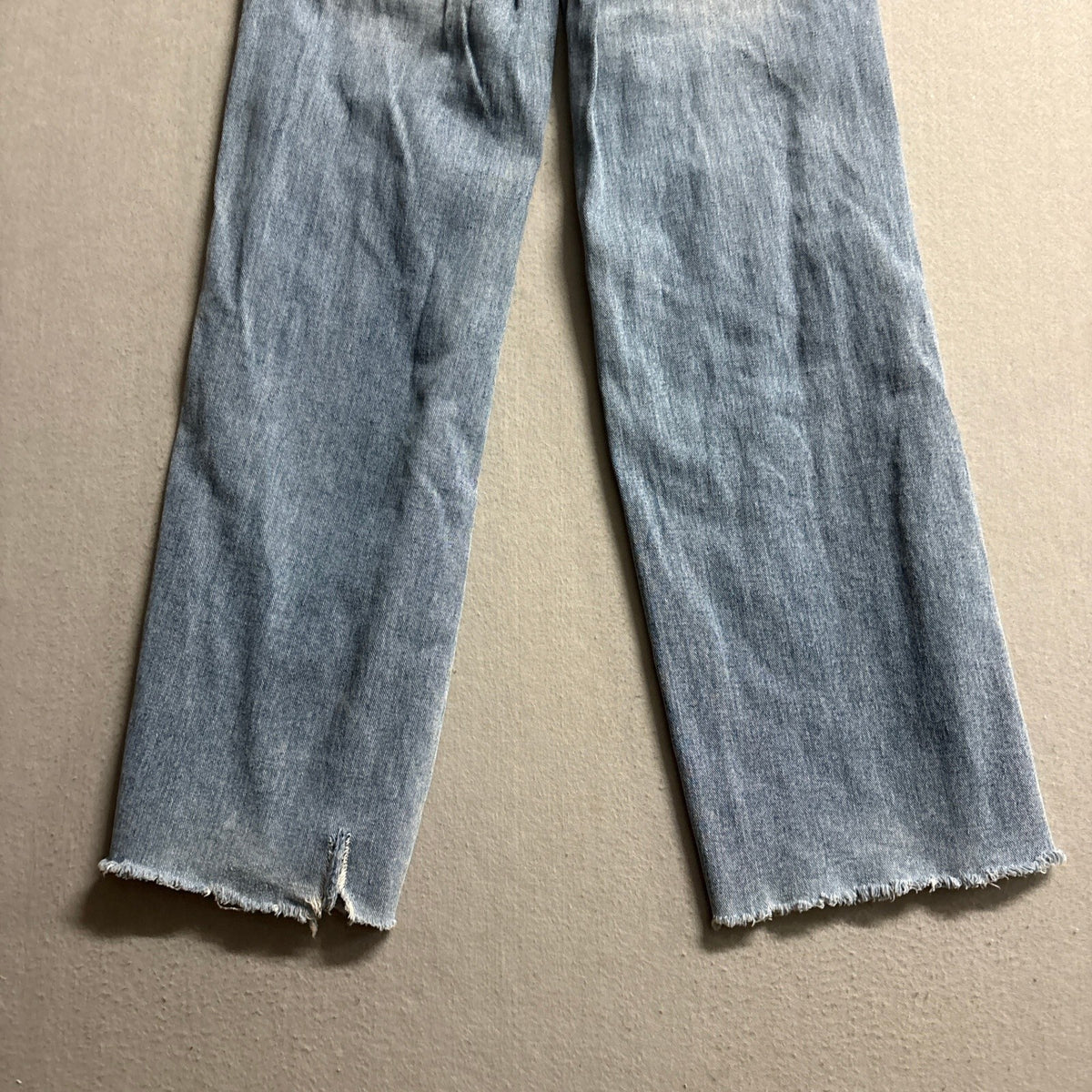 PacSun Baggy Jeans Women Size 25 Blue Light Wash Distressed Ripped Wide Leg 100%