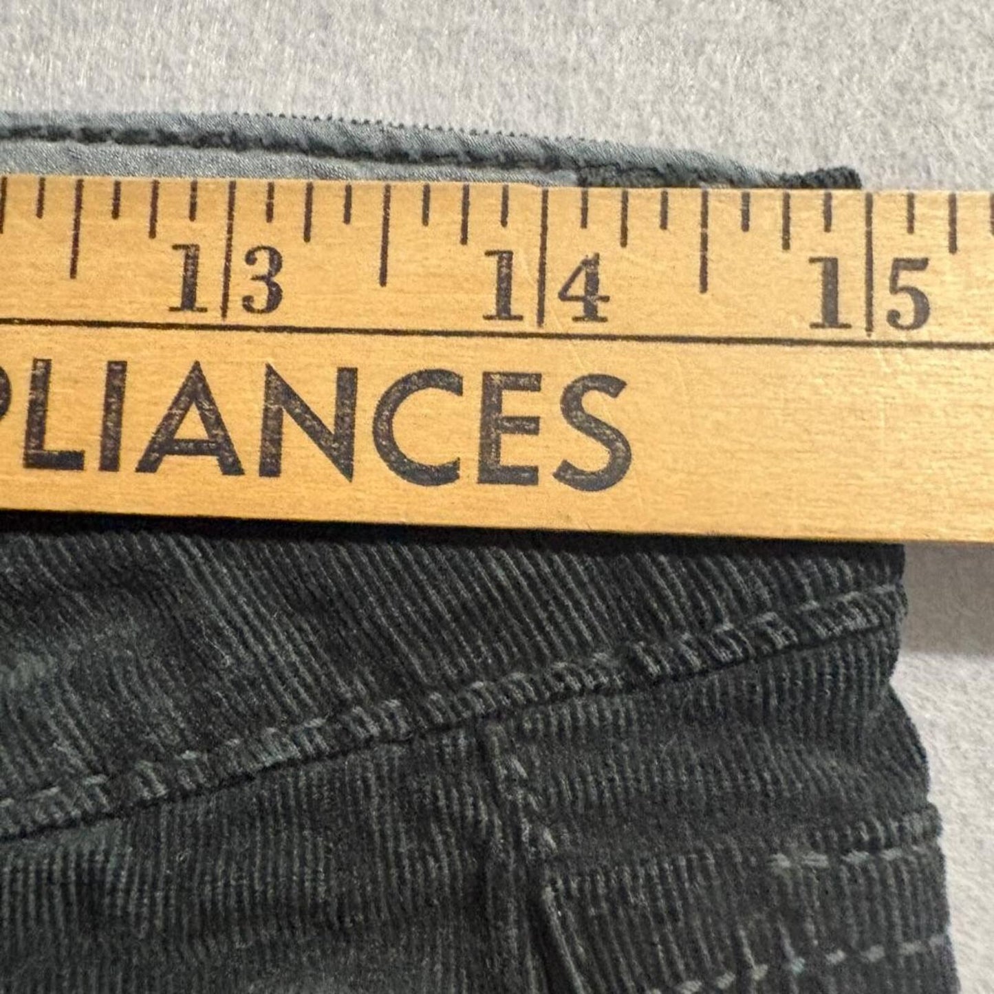 Paige Verdugo Jegging Womens 26 Black Corduroy Skinny Pants Stretch Made in USA