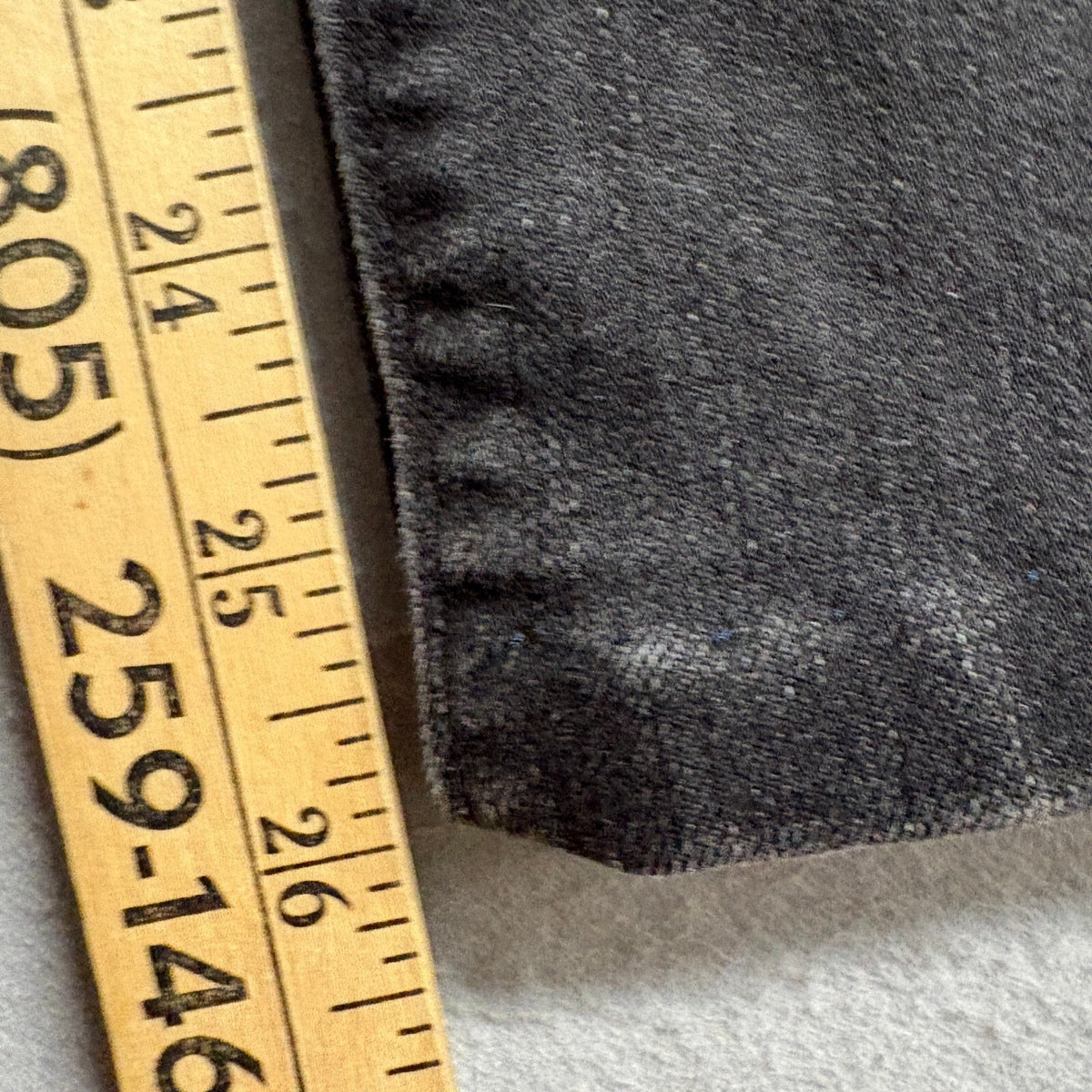 Lands End Womens Black Denim Straight Leg Stretch Jeans Size 10 30 Waist 25