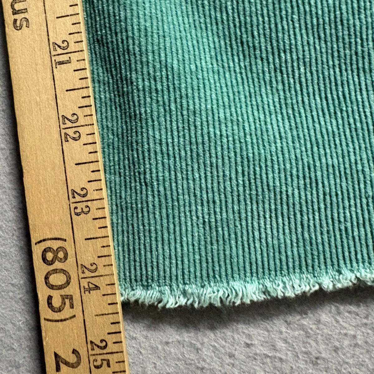 Miss Love Green Corduroy Wide Leg Pants Womens Size S Raw Hem High Rise Patch