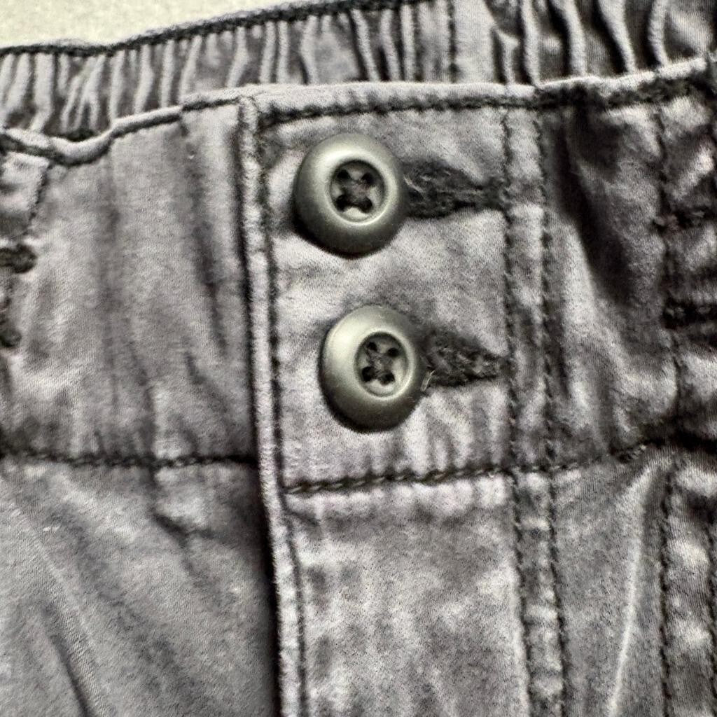 American Eagle Jogger Pants Womens 0 Gray Elastic Waist Utility Cargo Pockets