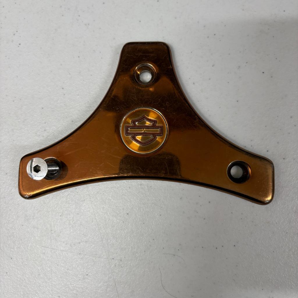 Harley-Davidson Copper Custom Triple Tree Cover Plate Bar & Shield Logo