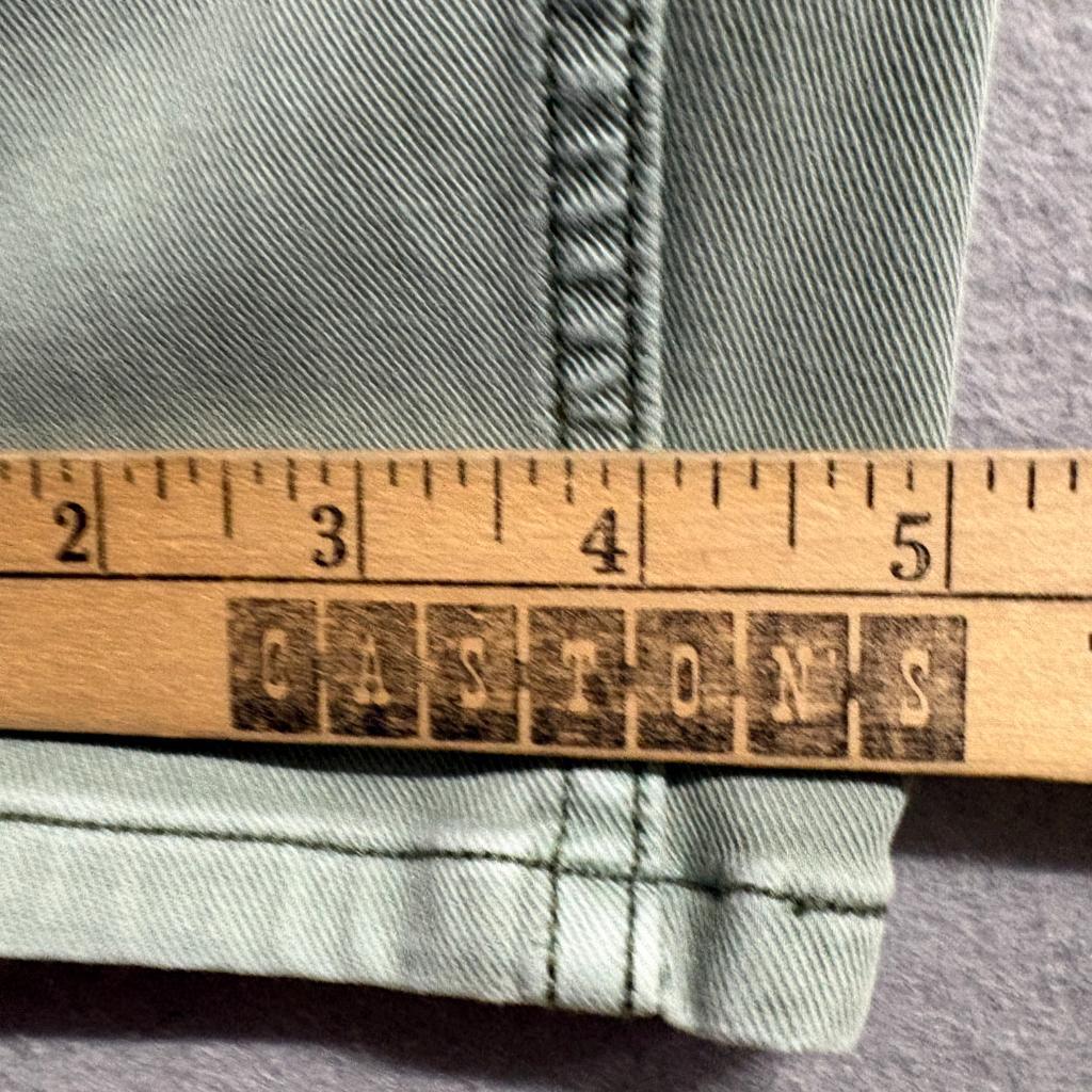 Spanx Stretch Twill Cargo Pants Womens Large L Green Skinny Leg Pull On Utility