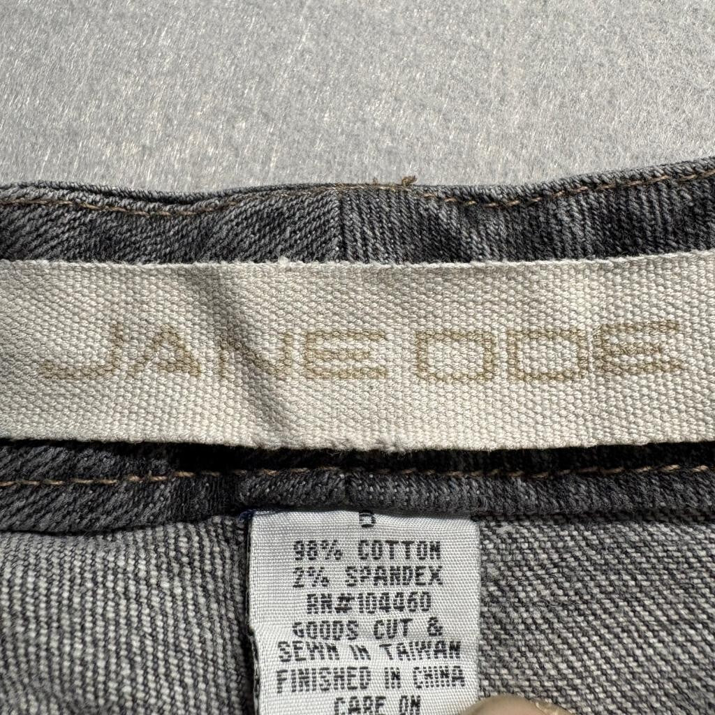 Jane Doe Jeans Womens 5 Gray Denim Low Rise Bootcut Stretch Pants