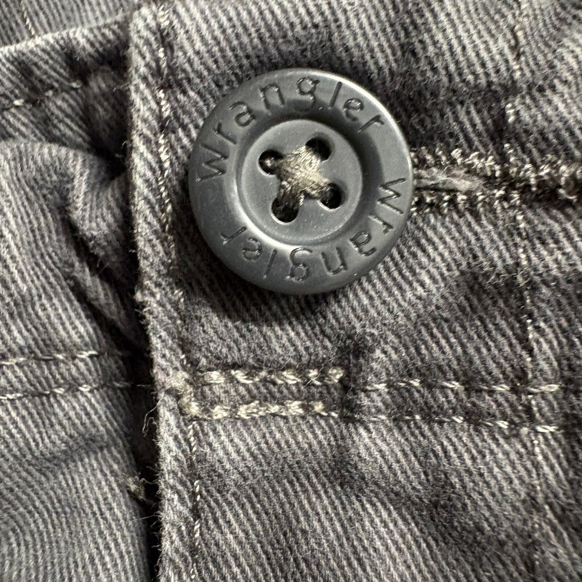 Wrangler Relaxed Fit Cargo Pants Mens 34x30 Gray Cotton Twill Utility Workwear