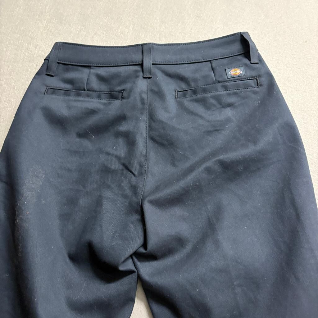 Dickies Flex Womens Pants Size 27R Navy Blue Straight Leg Workwear Chino