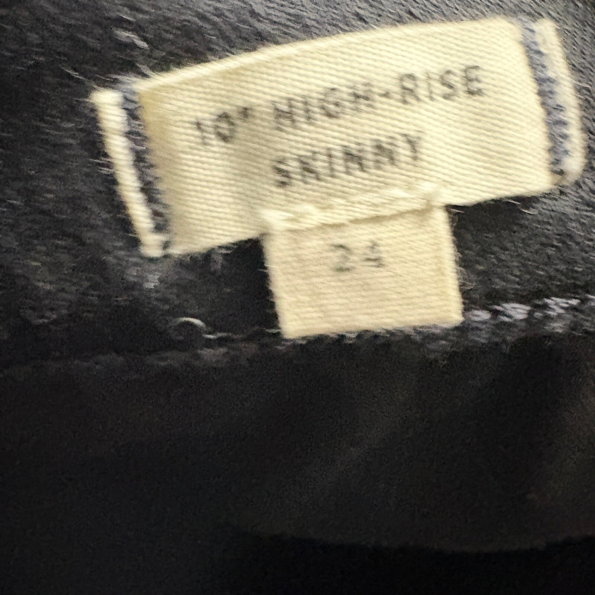 Madewell 10 High-Rise Skinny Jeans Womens Size 24 Black Denim